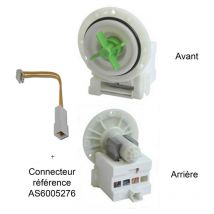 Pompe de vidange Malice plaset 64317 AS6005275 pour Lave linge Brandt fagor, sangiorgio, thomson, vedette