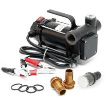 Pompe Diesel Auto aspirante 80l/min 550 Watts 12V Hauteur d'aspiration 3m Fuel Pompe à huile Gasoil