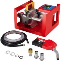 Pompe à Fuel Gasoil bio Autoaspirante – 230 v / 550 w / 60 l/min – avec Pistolet de distribution à arrêt automatique, Compteur numérique et tuyaux