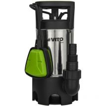 Vito Garden - Pompe d'évacuation Eaux chargées 550W Cuve Inox Câble 10m vito