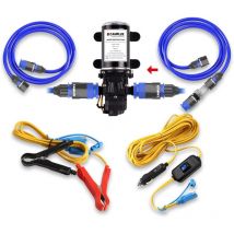 PP-3206 Pompe à Eau 6 L/Min, DC12V, 4,5 Bar, Haute Pression pour Caravane, Bateau, Système d'Eau Chaude au Gaz - Camplux