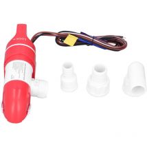 Pompe électrique immergée - abs + acier inoxydable - Rouge et blanc - Design ultra-fin - Débit 1100 gallons/heure - Arrêt/démarrage automatique +