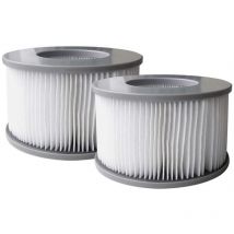Pompe et filtre de spa,Pompe et filtre de spa,Lot de 2 cartouches filtrantes pour spa gonflable
