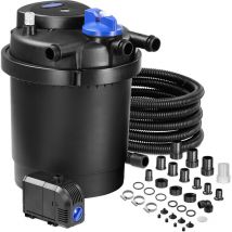 Pompe filtre à pression set complet 2000 L/h 11W lampe uvc fonction dérivation