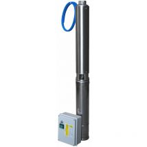 Pompe Immergée Monophasé 220v 4" 0.75kw - 2.7 M3/h à 5.7 Bars Avec Coffret De Démarrage