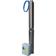 Pompe Immergée Monophasé 220v 4" Gros Débit 2.2kw - 7.5 M3/h à 7 Bars Avec Coffret De Démarrage