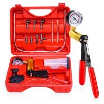 Coffret Pompe purge Purgeur liquide de Frein Testeur de Circuits à dépression,Pompe à Vide Manuelle,Vide Kit Outil de Réparation pour Voiture Ouylaf