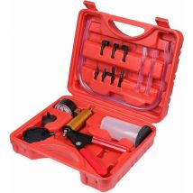 Ensoleille - Pompe manuelle à dépression, Purgeur Liquide de Frein Testeur à Vide, Vide Kit Outil de Réparation pour Voiture, Ensoleillé