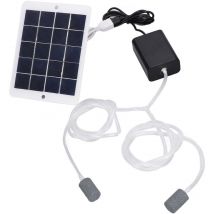 Rosvola - Jeffergarden Pompe à oxygène solaire Installation pratique polyvalente Facile à transporter Pompe d'aérateur de pêche portable pour