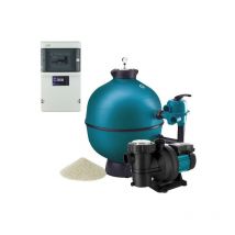 Centrocom - Kit construction piscine - Kit filtration piscine connecté - 10x5 m de