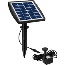 Pompe solaire pour fontaine à oiseaux - 2W - Fonctionne à l'énergie solaire - Pour jardin, aquarium, décoration de bassin