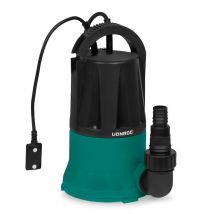 Pompe submersible 400W à aspiration plate jusqu'à 1mm avec interrupteur à capteur – 6000l/h – Eaux propres