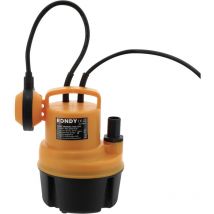 Pompe vide cave 250W - Eaux claires - Rondy - 5000l/h - Hauteur de refoulement : 6m