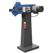 Metallkraft - Ponceuse à bande d'établi pour métaux avec bande abrasive 100x1220 mm 20 m/s 1,5 kW 230V dia. roue motrice 140 mm MBSM100-140-1