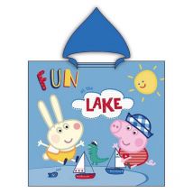 Poncho avec capuche Peppa Pig et Georges