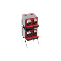 Pondoir pour poules avec pieds (x 24 poules)