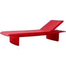 Slide - Ponente Rosso fiamma - Grigio chiaro originale lettino prendisole sdraio mare piscina esterno giardino made in Italy di design