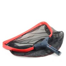 Pool Bodenkescher schwarz/rot