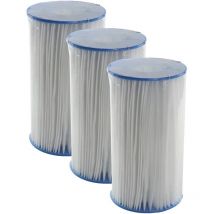 3er Set Poolfilter Ersatzkartusche Größe b Filterpatrone Filterkartusche Summer Waves