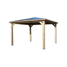 Pool House en bois Blueterm sans paroi, Pose Avec