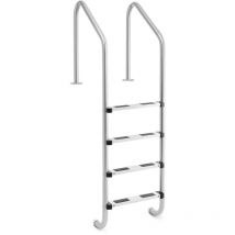 Uniprodo - Pool ladder - 4 Steps - Steel inground pool ladder - Swimming pool ladder