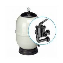 Astralpool - Pool-Reinigungsfilter ø 500 mm – 1½-Zoll-Ausgänge, mit Bajonettventil