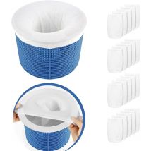 Memkey - Socken, 20 Stück, Poolsocken, wiederverwendbar und superelastisch für Korb, Pumpe, Pool, Spa