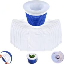 Pool Skimmer Socks,Chaussette skimmer piscine,Chaussette filtre Piscine,Prefiltre Skimmer Réutilisable et Super Élastique pour Peuvent Emprisonner