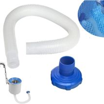 Ineasicer - Pool-Skimmerschlauch und -Adapter, 1,5 Zoll, in-tex 25016 Oberflächen-Skimmer-Schlauchadapter-Kits, oberirdischer Poolschlauch und