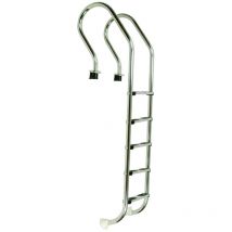 Pooleiter Leiter Edelstahl Mixta mit Ankerhülse 5 Stufen