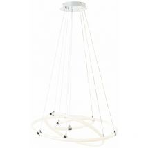 Brilliant - Poolen led Pendelleuchte 80cm chrom Aluminium/Kunststoff Fernbedienung Intern dimmbar über Fernbedienung 60 w led integriert (8000lm,