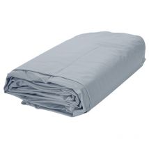 Evolution - Liner piscine ronde gris 350x90cm 0,4mm chevauchement couverture intérieure