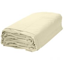 Liner piscine ronde sable 350x120cm 0,8mm rail d'accroche couverture intérieure