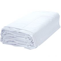 Liner piscine ronde blanc 300x120cm 0,6mm rail d'accroche couverture intérieure