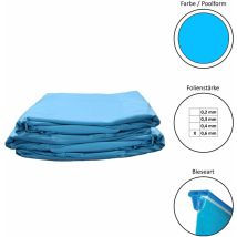 Poolinnenhüllen Rund 0,6 Mm 120 Cm Tiefe Keilbiese 300x120cm