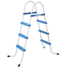 Jilong Poolleiter 90 cm – Beschichteter Stahlrahmen – Rutschfeste Stufen – Max. Benutzergewicht 150 kg