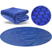 Pool Solarfolie ø 488 cm Elite rund 400 my schwarz/blau 15 mm Luftblasen - Poolpanda