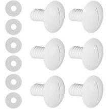 Naxunnn - 6 Stück Radschrauben mit Unterlegscheiben, Teile-Nr. C55 C-55 für Polaris 180 280 Poolreiniger-Teile