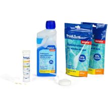 Bsi Poolsan Kit Sans Chlore - Désinfection Sans Chlore Piscines Hors-sol - Jusqu'à 6 Mois - Fabriqué En Europe