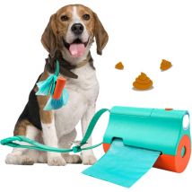 Poop Bag Dispenser Poop Bag Dispenser with Flashlight - Poop Bag Holder for Leashes, Portable Pet Poop Container with