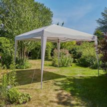 Pop Up Gazebo 3m x 3m Outdoor Garden Marquee Tent Easy Up Grey With Carry Bag - Grey