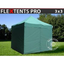Pop up gazebo FleXtents Pop up canopy Folding tent pro 3x3 m