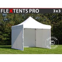 Pop up gazebo FleXtents Pop up canopy Folding tent pro 3x3 m