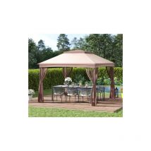 Uniquehomefurniture - Pop Up Gazebo Side Panel Tent Garden Hot Tub Pergola Party Canopy Awning Shelter