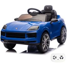 Porsche Cayenne Elektro Kinderauto 12v - Blau