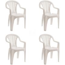 Garbar - port Set 4 Silla Con Brazos Interior, Exterior Blanco
