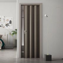 Saba - Porta a Soffietto da Interno 88,5x214 cm in pvc Florance Rovere Tortora