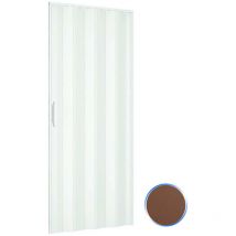 Pinto - Porta a soffietto da interno in kit in pvc mod. Simona Noce 82x220 cm