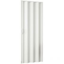 Pinto - Porta a soffietto in pvc con apertura laterale e chiusura magnetica - White
