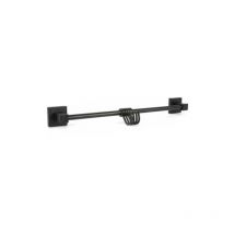 Porta asciugamani 4 ganci supporto arredo bagno casa cucina nero 02114